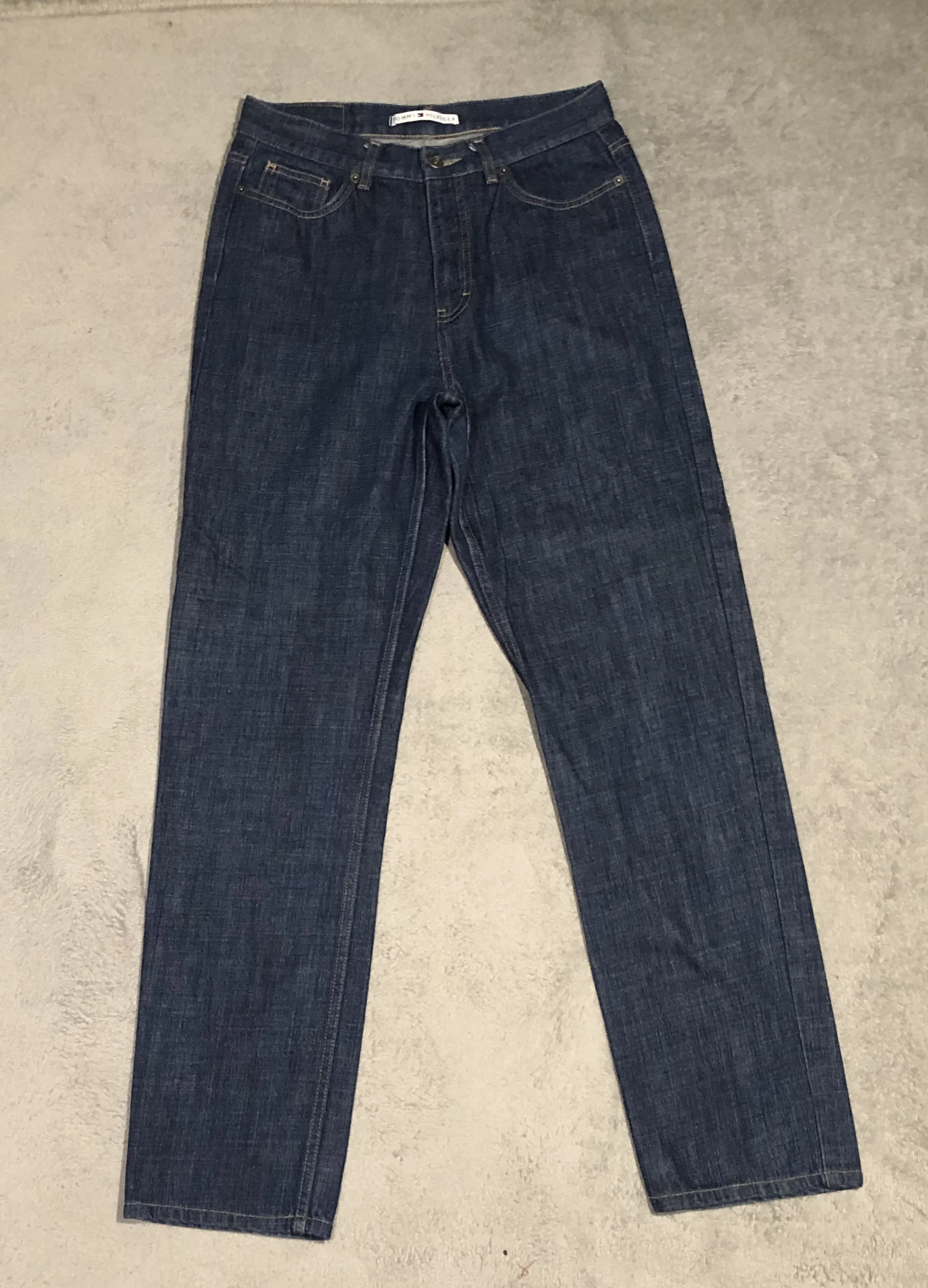 Vintage Tommy Hilfiger Jeans Womens 8 Denim Flag Patch USA