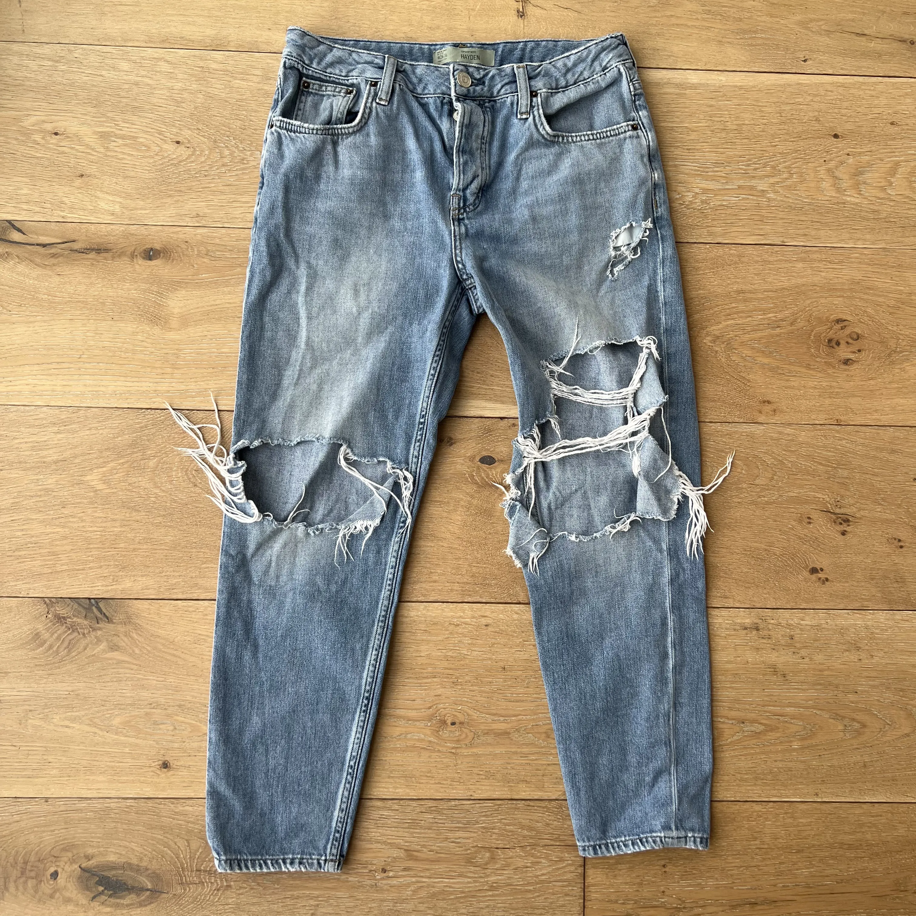 Topshop Moto "Hayden" Distressed Jeans