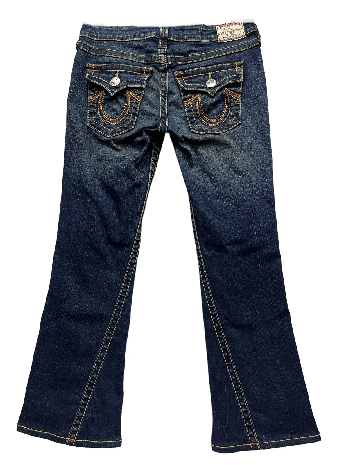 💥TRUE RELIGION🌈RAINBOW JOEY Comfort Stretch Low Rise Flare