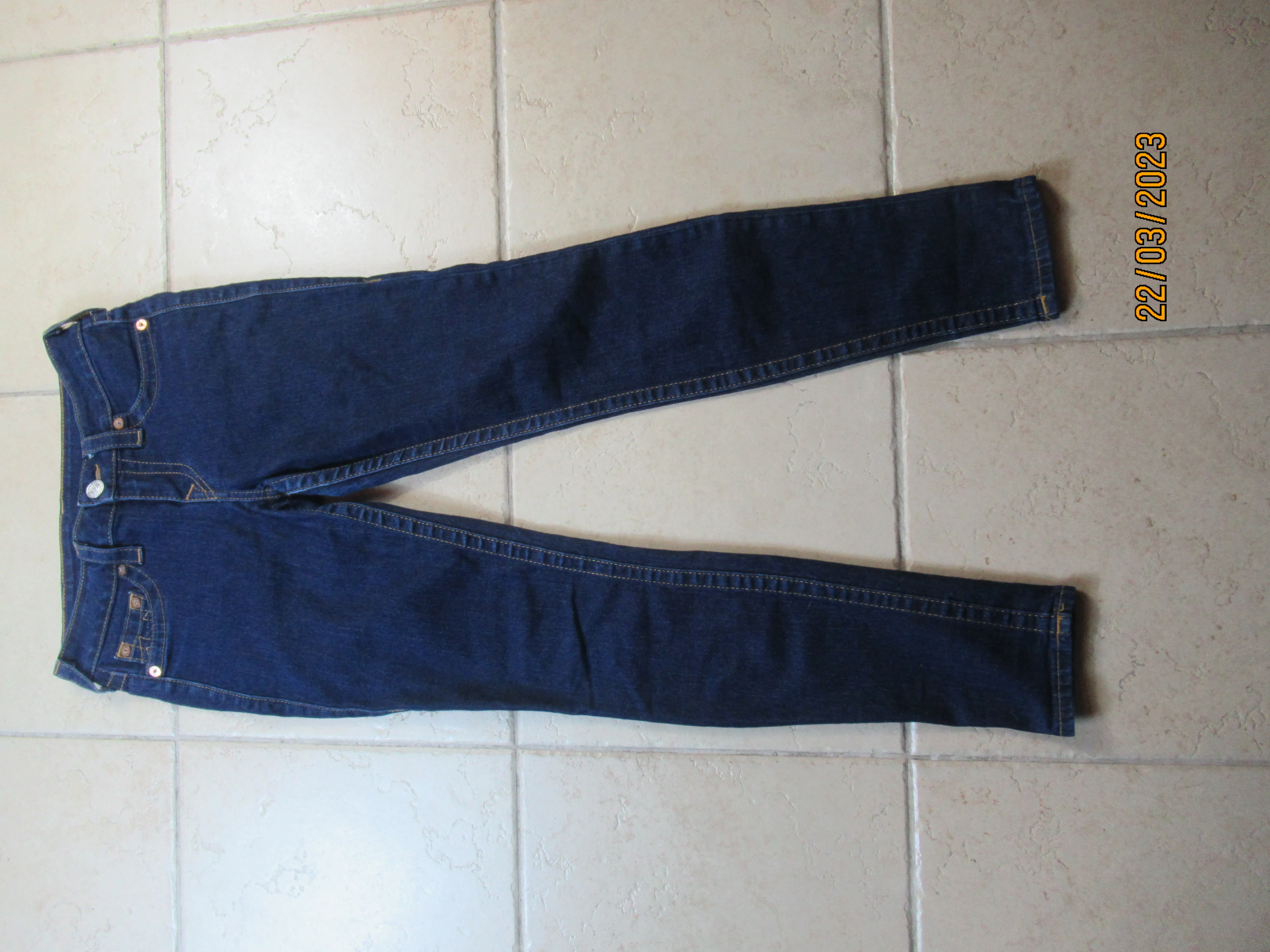 True Religion dark blue jeans