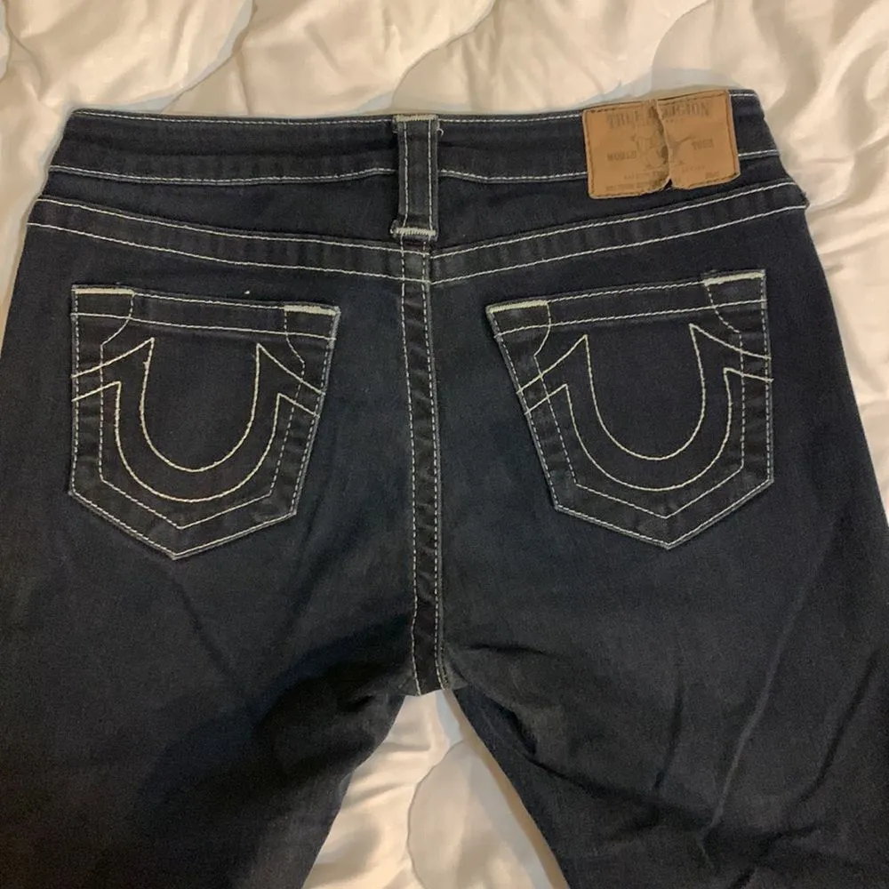 True Religion Super Skinny Size 27 Black