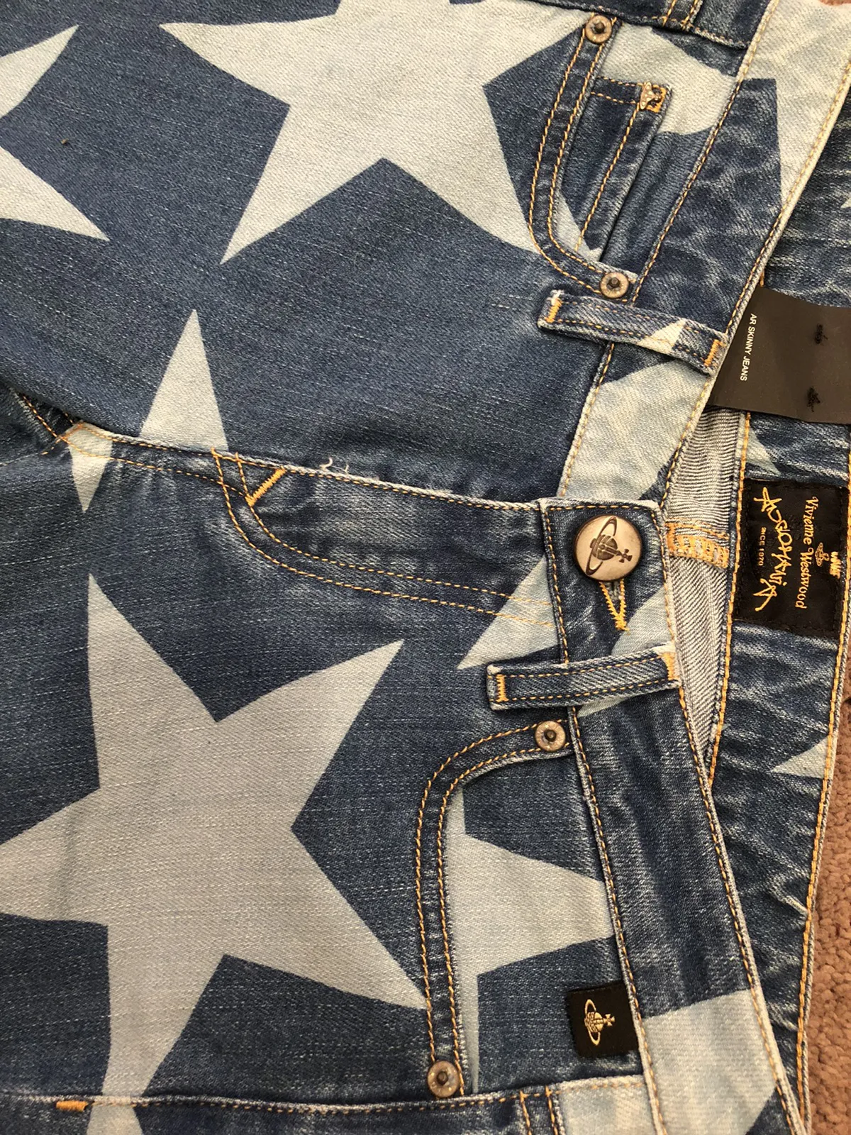 Vivienne Westwood anglomania star denim jeans