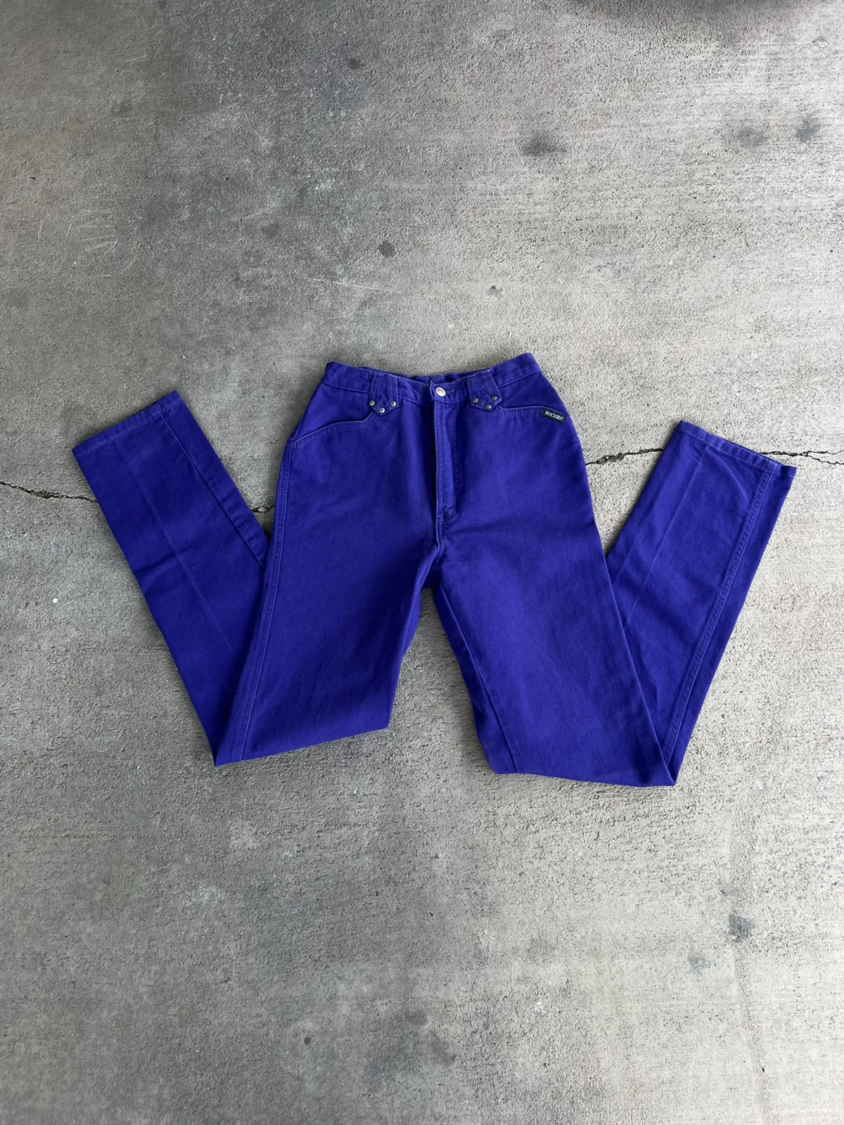 Vintage Authentic Made in USA Purple Rockies Western Pants
