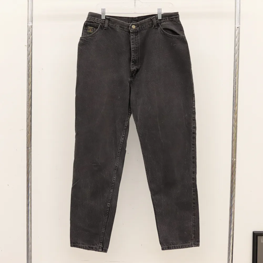 Wrangler America made in USA tapered black jeans