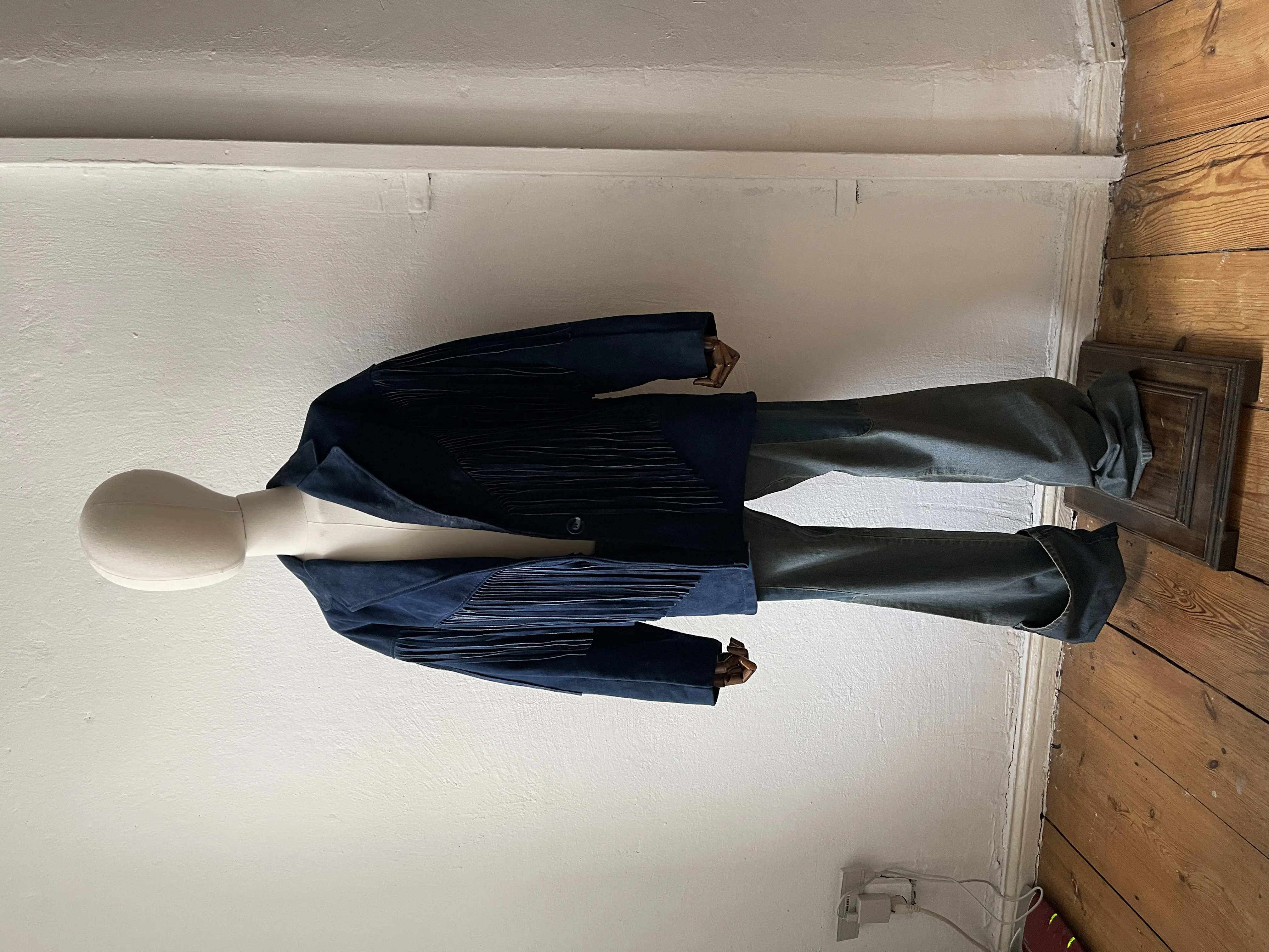 Schott NYC WMNS Suede Western USA Collar Pocket Side Jacket
