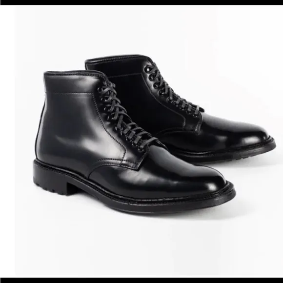 ALDEN Lace up boots 45149HC Plain Toe Boot (Black Shell Cordovan size 8.5D