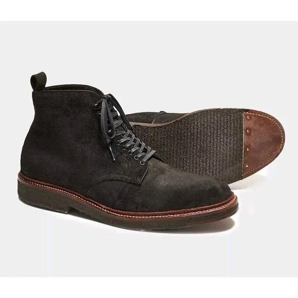 Todd Snyder x Alden Indi Boot Reverse Earth Chamois size US 9 D Black D6839H
          
      NWT