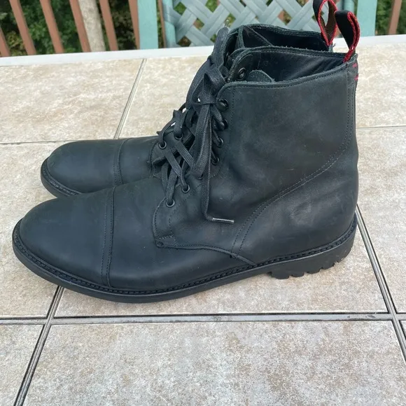 Allen Edmonds Port Washington black leather boots