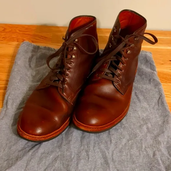 Allen Edmonds Higgins Mill Chromexcel 10D with matching 36"belt