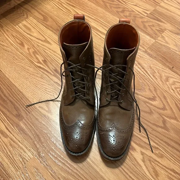 Allen Edmonds wingtip brogue boots