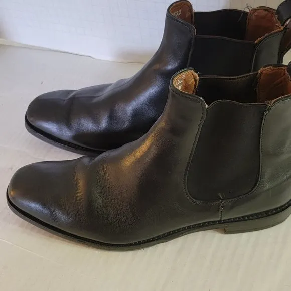 Allen Edmonds Liverpool Leather Chelsea Boots Ankle Shoes Black 7522 10 E