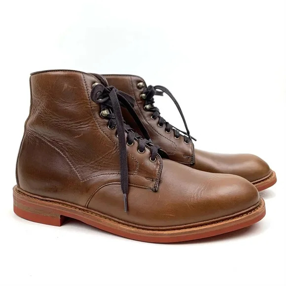 Allen Edmonds Higgins Mill Boots Natural Brown Leather Lace Up Danite 11 3E Wide
          
      NWT