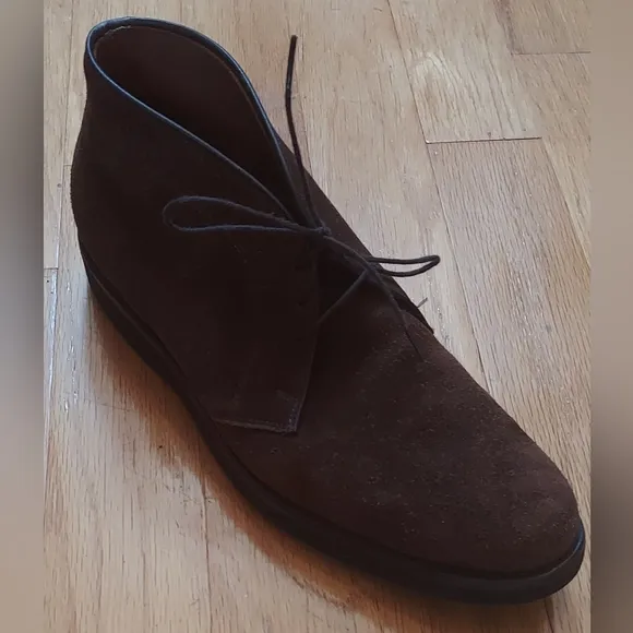 ALLEN EDMONDS MALVERN 21616 BROWN SUEDE CHUKKA BOOTS B9191 SIZE 11.5 MADE IN USA