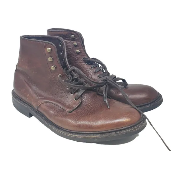 Allen Edmonds 11.5 Higgins Mill Lace Up Boot Leather Daintite Sole Weatherproof