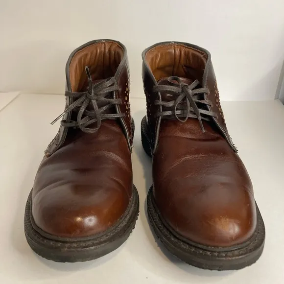 Allen Edmonds Bellevue Mens Brown Leather Chukka Ankle Boots 8.5 D 1944 37368