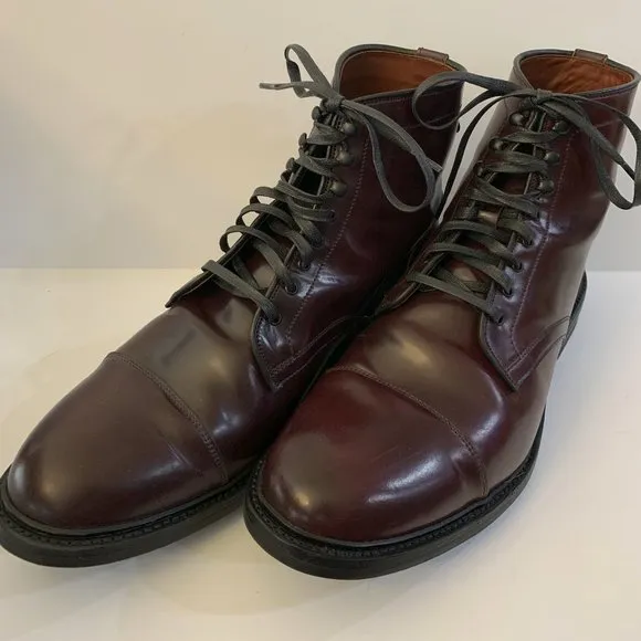 Allen Edmonds Landon Shell Cordovan Cap-toe Men's Dress Boot 11.5 EEE