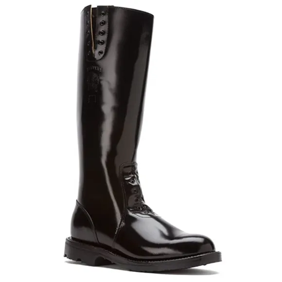 NEW chippewa Men's 17" 27950 Polishable Boot Pull on Lace up Sides Black Tall
          
      NWT