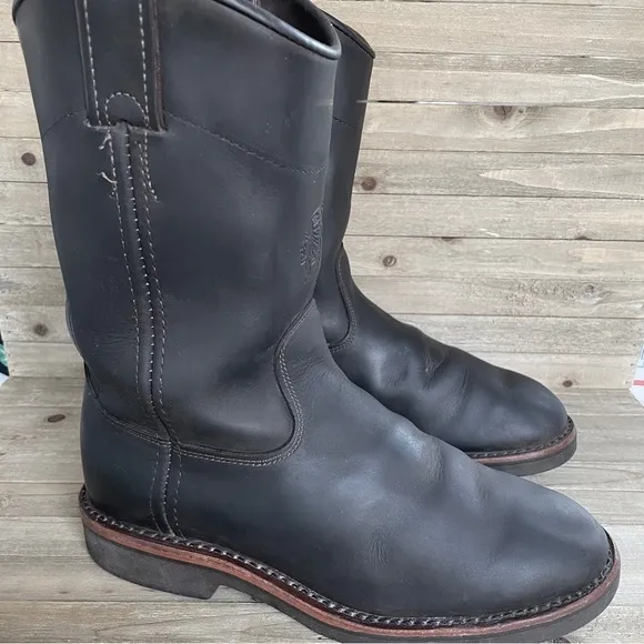 Chippewa Corbin Pull On Boots - Chocolate Brown, Size 6 D - Made In USA