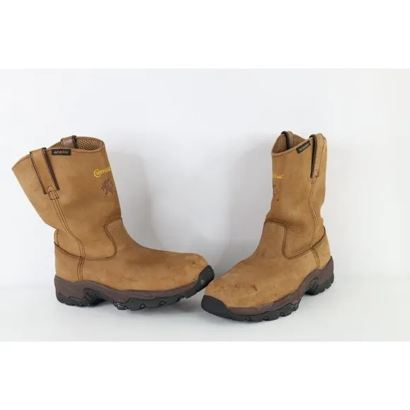 Chippewa Mens 10 M Distressed Waterproof Composite Toe Wellington Work Boots