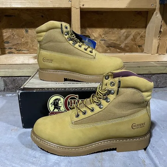 Chippewa Golden (24513) 6" Insulated Nubuc Soft Toe Waterproof Work Boot 9.5W
          
      NWT