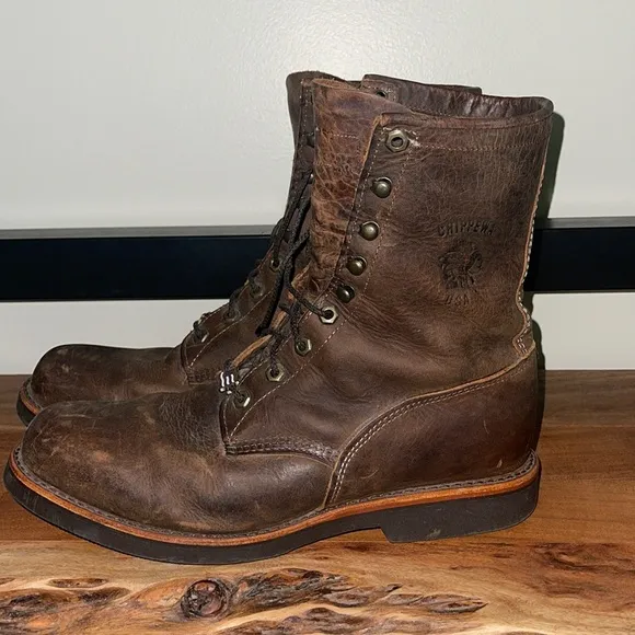 Chippewa High Top Leather Boots