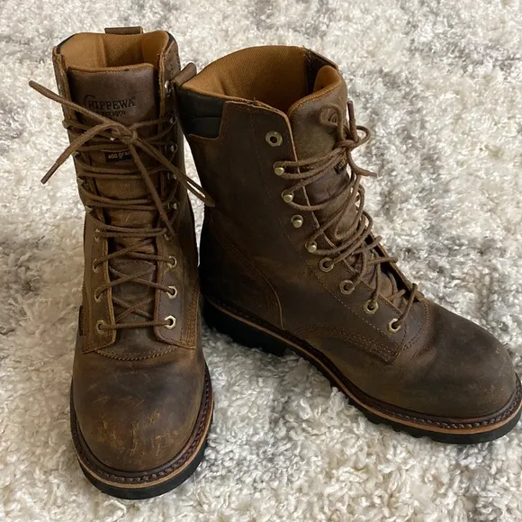 Chippewa steel toe insulated boots