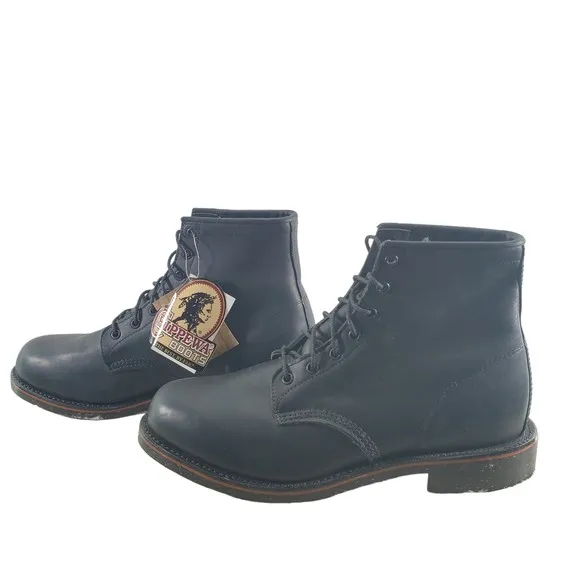 11.5 LL Bean Chippewa Katahdin Iron Works Engineer Boots Plain Toe Goodyear Welt