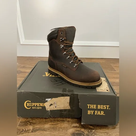 NIB Chippewa Men’s Heavy Duty Steel Toe Work Boots Sz 8.5M
          
      NWT