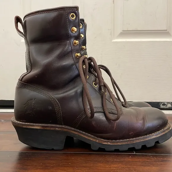 CHIPPEWA Style 73026 Classic Work Loggers  Vibram Soles Boots Mens 9.5