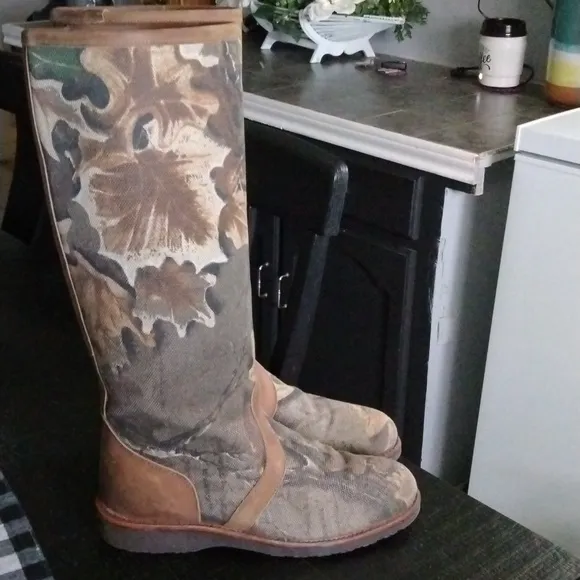 CHIPPEWA CAMO TALL BOOTS MENS