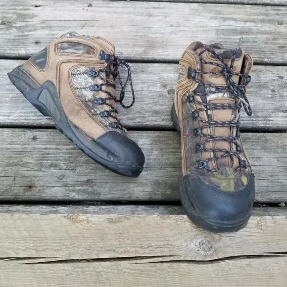 Danner 453 MOBU GTX 5.5" Hiking Trail Waterproof Tan Leather Camo Boots 10.5 EE