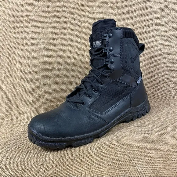 Danner Black Boots Tactical Lookout Waterproof Leather Zip Up Men's Size 10.5 D