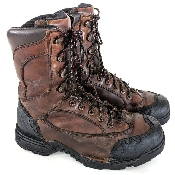 🦌 Danner Pronghorn 8" brown lace up 200gm insulated waterproof boots sz 11.5🦌