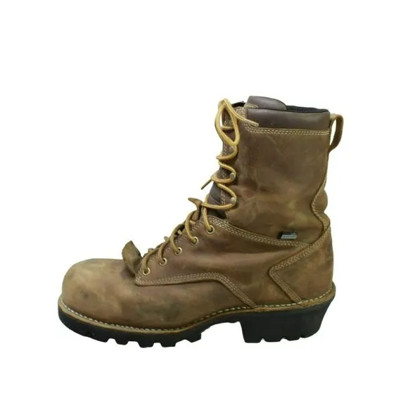 Danner Brown Leather Steel Toe Waterproof Insulated Work Boots Size 11 D