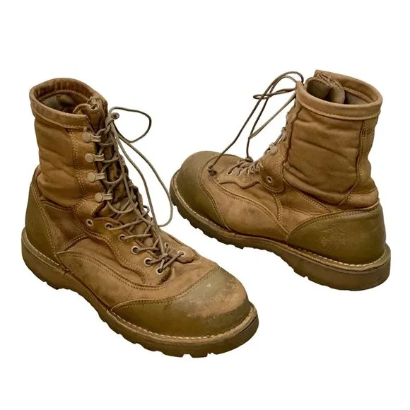 Danner Men's 10.5 USMC RAT 8" Mojave ST 15610X USA Tactical Vibram Sole Boots