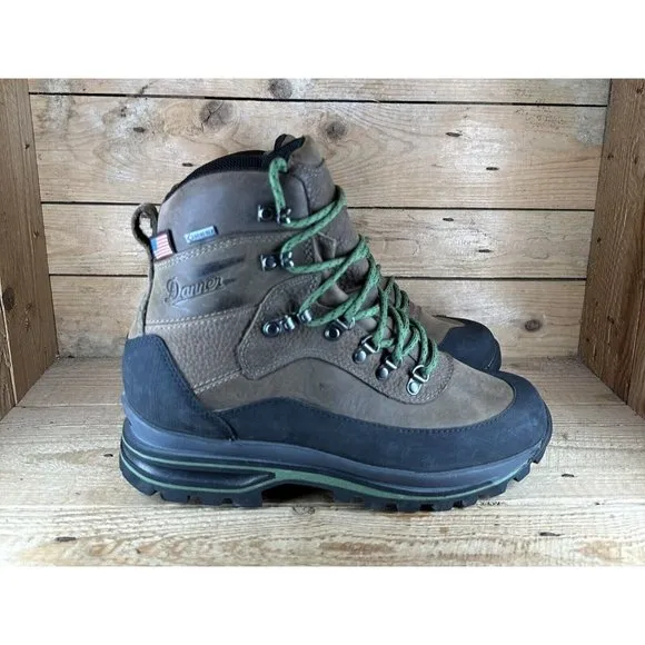 DANNER Crag Rat Hiking Boots Mens Sz 8 D Brown Leather Gore-Tex Outdoor USA