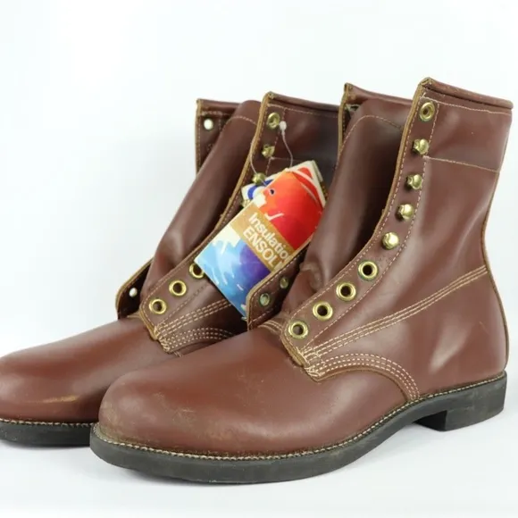 Vintage New Georgia Leather Insulated Logger Boots
          
      NWT