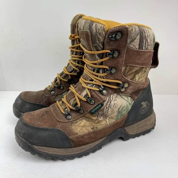 GEORGIA Men's HAMMER 8" WATERPROOF WORK BOOTS US 9