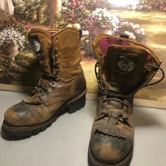 Georgia logger boots sz 8 M