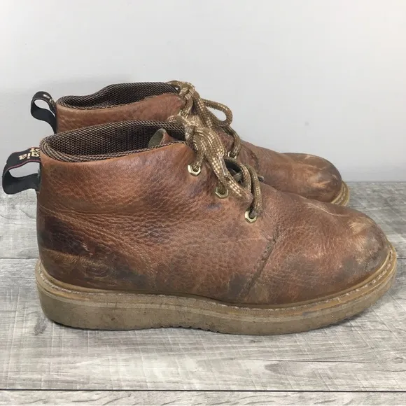 Georgia Men's GB1222 Wedge Chukka Work Hunting Soft Toe Boots Leather Size 9
