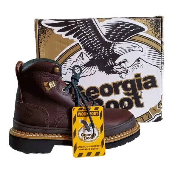 NIB Georgia Giant 6in. Work Boots - Brown, Size 7M, Soft Toe, Model # G6274
          
      NWT