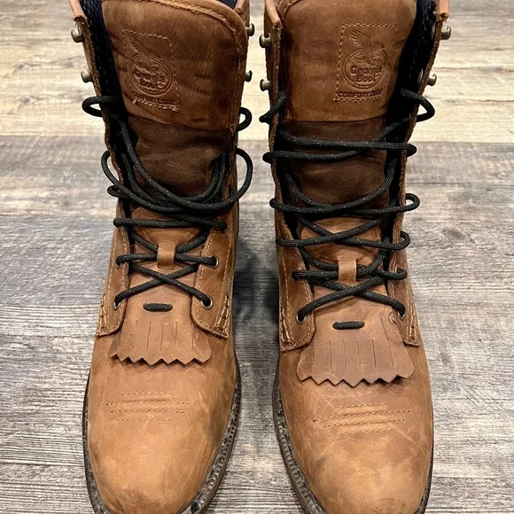 Georgia Men's Carbo-Tec Leather Waterproof Boots 9M