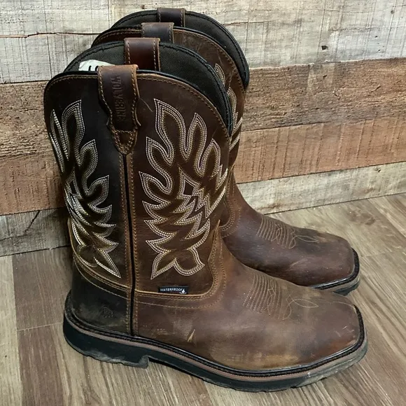 Men’s Georgia Work Boots, Square Toed, Size 10.5