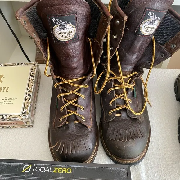 Gore-Tex Leather Georgia Logger boots mens 10W