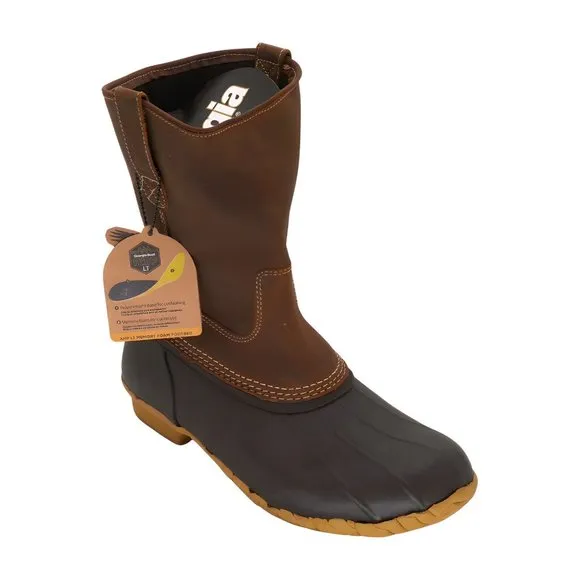 Georgia Boot Mens MARSHLAND Rain Boot, Brown, Size 13