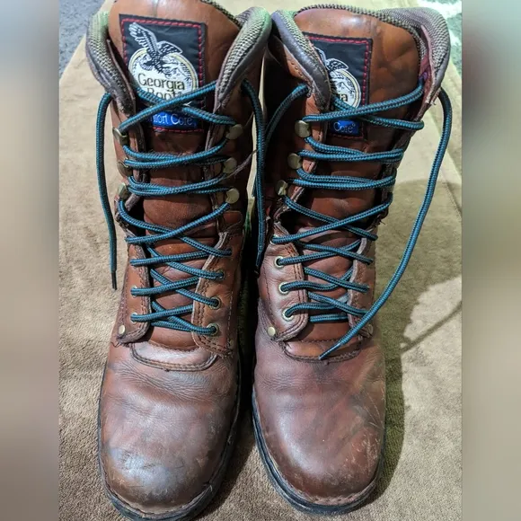 Men's Comfort Core Georgia Boots. Eagle Light. Size 11W Worn for about a month.
