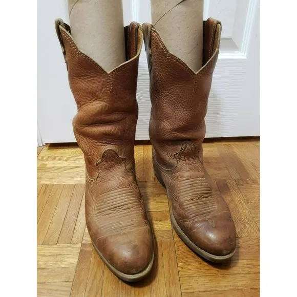 GEORGIA BOOT Leather Wellington Oak Harness 12" Brown G4742 US Size 8M, EU 41