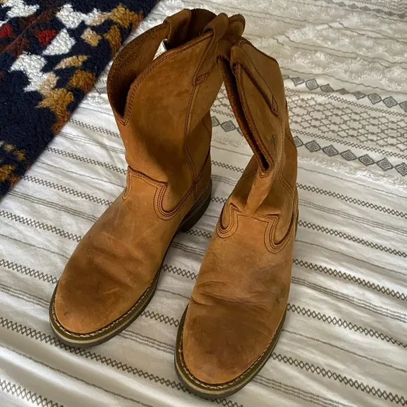 Georgia Boots, Size 9.5 D, Tan
