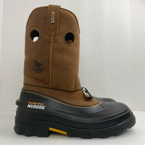 Georgia Boot Muddog size 8W Men’s Wellington Composite Toe Waterproof Work Boots
          
      NWT