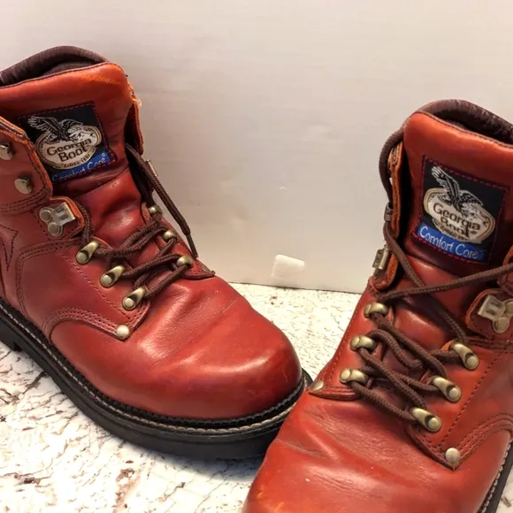 Georgia Boot Comfort Core Leather Boots Men's Size 9 M